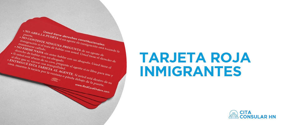 Tarjeta Roja para Inmigrantes - Sin Documentos en Regla