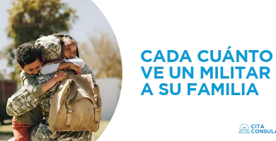 cada cuanto ve un militar a su familia