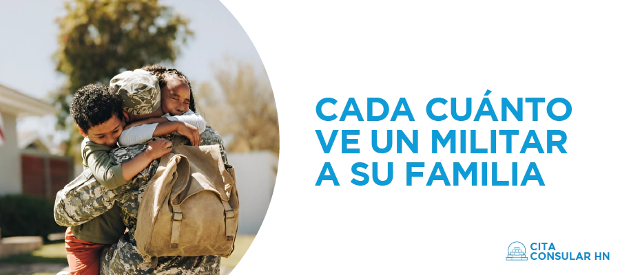 cada cuanto ve un militar a su familia